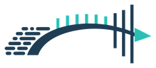 adbcBridge mark: rows of data crossing a bridge into columns