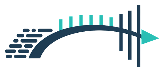 adbcBridge mark: rows of data crossing a bridge into columns